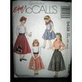 Vintage McCall's #5439 Girls' T-Shirt/Skirts/Sc...