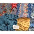 S2 100% Silk Scrap Fabric Lot Material Reclaime...
