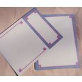 Lavendar Pink Tri-fold Brochure Stationery Pape...