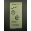 1951 Hattie Carnegie Alarm Clocks Ad - Hattie Carnegie for Christmas Giving