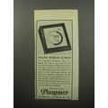 1951 Plummer Ltd. Kalex World Clock Advertisement
