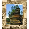 Wisconsin Dells Montage Laser Engraved Wood Pic...