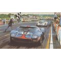 1969 Le Mans Motor Race Ickx Oliver Ford Vintag...