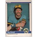 1984 Fleer baseball card #203 Roy Howell - Brewers