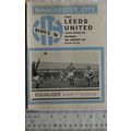 1971 programme Manchester City v. Leeds United