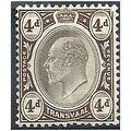 Transvaal 1902.SG249 4d Black & Brown Mounted M...