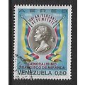 VENEZUELA 1968 AIR 80c BUST & GEN FRANCISCO DE ...