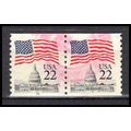Used 2115 22c U.S. Flag Fine CNP Left 16 PA0633