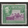 St Vincent 1938 SG156 1/- Black & Green Mounted...