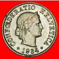 Ⰶ LIBERTY (1879-2024): SWITZERLAND★5 RAPPEN 193...