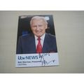 Bob Warman (ITV Central) hand signed RARE *FREE...