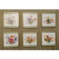 Pimpernel North American Wildflowers Coasters x...