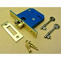 Old Union Sliding Door Mortice Lock 3 Lever 2 W...