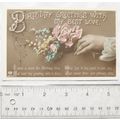 1913 Greetings postcard - Birthday Greetings Wi...