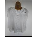 Pepe jeans ladies white top size small