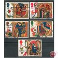 GB stamps 1991 used Set - SG 1582-1586 - Christmas