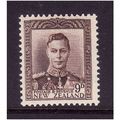 NEW ZEALAND 1947 GEORGE VI 9d PURPLE BROWN SG68...