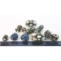 BEADS #ILM006a lot of 12 mixed ornate Indian la...