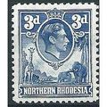 Northern Rhodesia 1938 SG34 3d Ultramarine Moun...