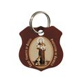 St. Francis of Assisi Brown Pet Collar Medal wi...
