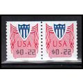 CVP33 22c Shield Very Fine MNH Pair PA5038