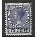 NETHERLANDS , 1924 QUEEN WILHELMIA 10c BLUE SG ...