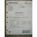 Sony KV-28WS3A Supplement Supplement 1