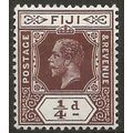 Fiji 1916 SG125 1/4d Brown Mounted Mint ..