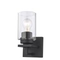 H B Westerling 1-Lt Matte Black Indoor Wall Sco...