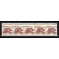 1898Ab 4c Stagecoach Fine MNH Dry Gum PNC 5/5 L...