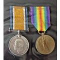 WORLD WAR ONE 1914- 1919 BRITISH WAR MEDAL & VI...