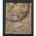 Bermuda 1883 SG29b 1/- Olive-Brown Good/Fine Us...