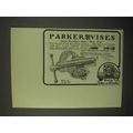 1922 Parker Vises Ad - Have Handles That Stay Put