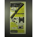 1975 Tasco Optics Ad - #624V Scope, #667V Scope