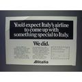 1980 Alitalia Airlines Ad - You'd Expect Special