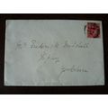 1908 GB KEVII 1d Cover York Leeds Ripley cancel...