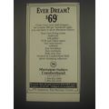 1991 Sheraton Suites Cumberland, Atlanta, GA Ad - Ever Dream? $69