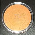 25 Cent Treasure Bay Casino Chip - Biloxi, Miss...
