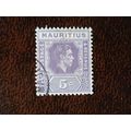 Mauritius 1943 King George VI Definitives 5c us...