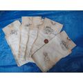 5x NOS Vintage (WW2 ???) Cotton Bags
