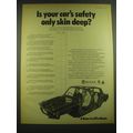 1968 Rover 2000 Car Ad - Is your car's safety only skin deep?