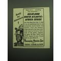 1957 Thos. Cook & Son Norwegian America Line Cruise Ad - Here it is