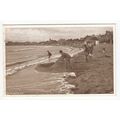 At the Seaside Elie Postcard Fife 1098
