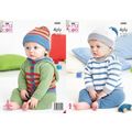 King Cole 5880 Knitting Pattern Sweater Hoodie ...