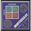 Montserrat 326a (323-326), 1975 Coinage, S/S of...