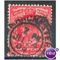 GB stamps 1902-10 KEV11 - 1d SG219 Manchester 3