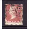GREAT BRITAIN 1858-79 QV SG44 1d RED BROWN PLAT...