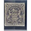 British South Africa Rhodesia 1902 £1 Blackish ...