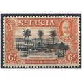 St Lucia 1936 SG120 6d Black & Orange Mounted M...