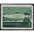 Mi 912: 1 L. black blue-green Landscape and Bui...
